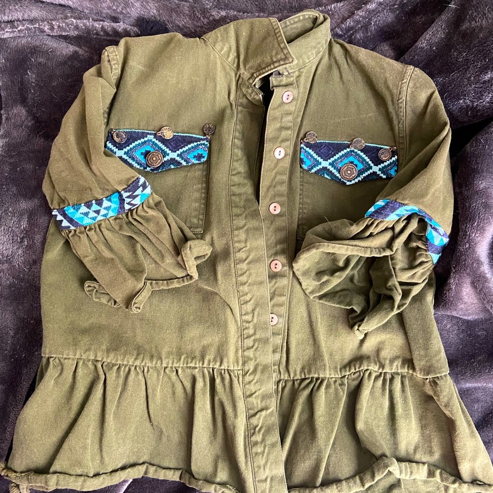 Embroidered jacket cute for spring!
